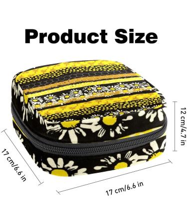 MUOOUM Menstrual Pad Pockets with Zipper - Women's Tampon Organizer (Golden Butterfly Lotus) - 4.7x6.6x6.6 in - Buy Online on GoSupps.com