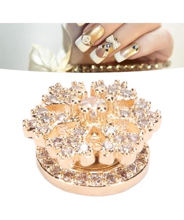 Nail Rhinestone for Nail Design Flatback Crystals Gemstones Nail Charms Jewels Decoration Rotatable Elegant Beautiful Snowflake Shape 3D Christmas Nail Art Decor for Home Salon - Buy Online on GoSupps.com
