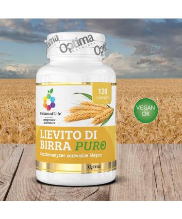 Colors of Life Pure Brewer's Yeast - Naturally Nutrient Rich Brewer's Yeast Supplement - Vegan 120 Tablets - Buy Online on GoSupps.com
