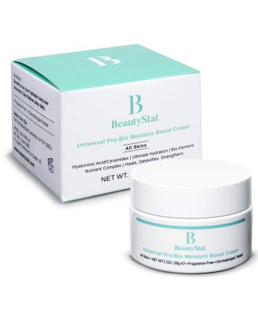 BeautyStat Cosmetics Universal Pro-Bio Moisture Boost Cream  Hyaluronic Acid Facial Skin Moisturizer  Natural Anti Aging  Anti Wrinkle (1 oz) 1 Ounce (Pack of 1) - Buy Online on GoSupps.com