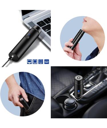 Mini Electric Shaver Portable Electric Rotary Men's Razor Cordless USB Rechargeable Electric Men's Shaver Waterproof Electric Pocket Shaver for Travel or Home Use Wet and Dry Use Men's Mini Shaver - Buy Online on GoSupps.com