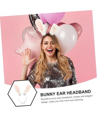 Didiseaon Animal Ear Headband Cosplay Party Costume Party Rabbit Hair Hoops Animal Hair Clips Rabbit Costume Headband Stuffed Bunny Rabbit Hair Pin Bunny Cosplay Headband White Plush - Buy Online on GoSupps.com