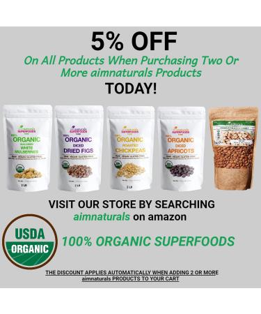 Organic Roasted Chickpeas 2 LB - USDA Certified, Healthy Snack, Non-GMO, Gluten-Free - Product of Turkey (1 Pack) - Buy Online on GoSupps.com