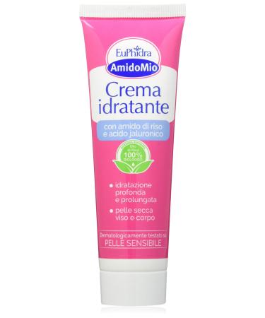 Euphidra Euphidra - AmidoMio moisturizing cream with rice starch and hyaluronic acid for deep skin hydration light texture soothing and refreshing action 50 ml bottle