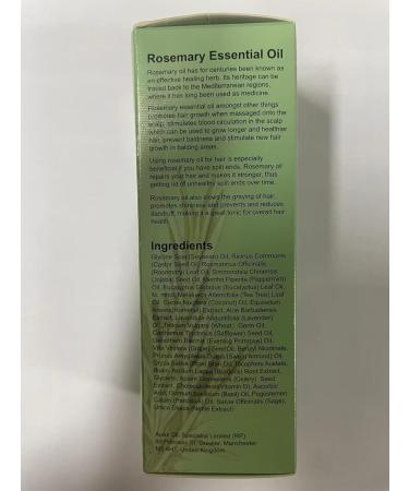 Bieyoc Rosemary Oil for Hair Growth 60ml | Nourish Scalp & Combat Hair Loss | Includes Silicone Massage Brush | International Shipping Available - Buy Online on GoSupps.com