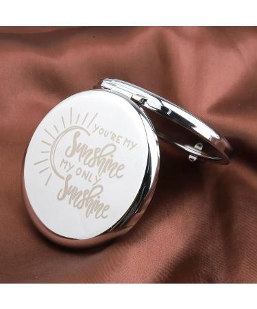 HOLLP Sister Friendship Jewelry - You're My Sunshine Makeup Pocket Mirror for Women - Buy Online on GoSupps.com