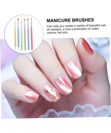 Housoutil 1 Set Nail Pen Gel Nail Brush Nail Supplies Kit Nail Painting Brushes Kit De U as De Gel Nails Supplies Builder Brush Nail Kits Nail Dotting Tool Kit Manicure Lotus Wood Nail Set 16X0.8X0.8CM Assorted Color 1 - Buy Online on GoSupps.com