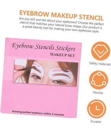 POPETPOP 216 Pcs Eyebrow Stickers Ladies Suits Eyebrow Stencils Kit Disposable Eyebrow Template Eyeliner Girl - Buy Online on GoSupps.com