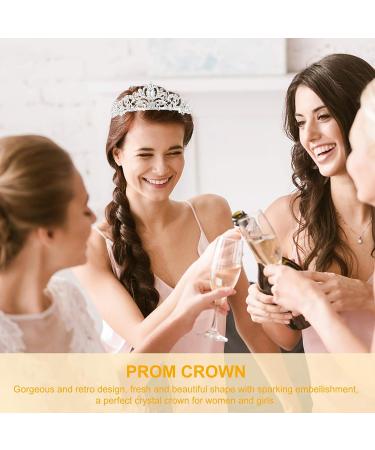 Kisangel Prom Queen Satin Sash Graduation Wedding Crown Set for Women - Bridal Tiaras School Party Accessories - Buy Online on GoSupps.com