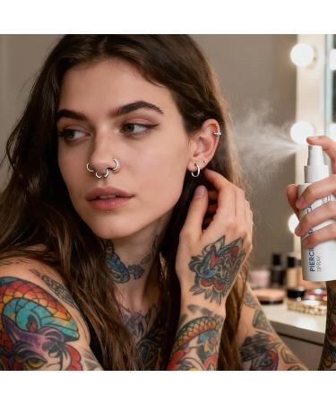  Generisch Piercing cleaning solution - 120 ml - Solution for body piercings - Suitable for nose stomach skin face home travel and fitness - Buy Online on GoSupps.com