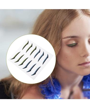 Angoily 36 Pairs Glitter Eyeliner Eye Line Strip Instant Reusable Double Eyelid Tapes Applique Flash Miss - Buy Online on GoSupps.com