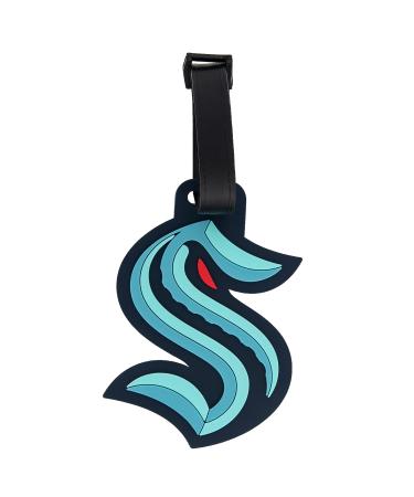 Seattle Kraken Team NHL National Hockey League Luggage Tag Bag (PVC Luggage Tag) - Buy Online on GoSupps.com