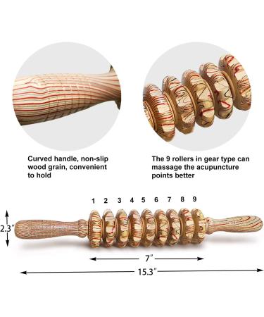 Deston Wooden Massager Stick for Fascia Cellulite Muscle & Abdomen - Body Therapy Tool - Buy Online on GoSupps.com