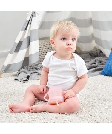 VRCIT Silicone Sippy Cup for Babies and Toddlers | Spill Proof Straw Cup 7oz | Handles and Spout Lid | Grip for 6-12 Months and 1-3 Years | Blue - Buy Online on GoSupps.com