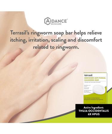 Terrasil Ringworm Soap | Natural Antifungal Bar for Gentle Itch Relief and Treatment | 75 gm - Buy Online on GoSupps.com