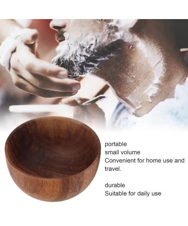 Men's Wooden Shaving Brush Bowl - Sustainable Large Capacity Foaming Soap Container for Hairdressing Salons - Buy Online on GoSupps.com