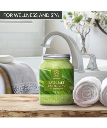 Lemongrass Bath Salts 46 Oz (1300g) - Sea Salt for Good Sleep & Relaxation - Aromatherapy Spa - Body Care & Beauty - Buy Online on GoSupps.com