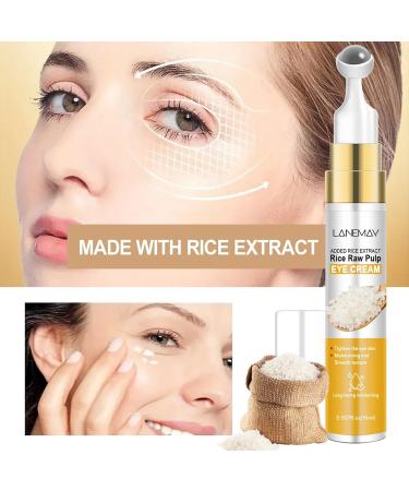 2 Pack Rice Eye Cream Roll-On Under Eye Cream for Puffy Dark Circles Eye Bags Fine Lines Anti-Aging Firming Moisturizing Deeply Nourishes Skin Around Eyes - Buy Online on GoSupps.com