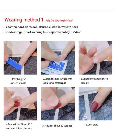 Handmade Wearing Nail Patch Gradient French Black Edge Love Detachable Nail Patch(Black M) - Buy Online on GoSupps.com