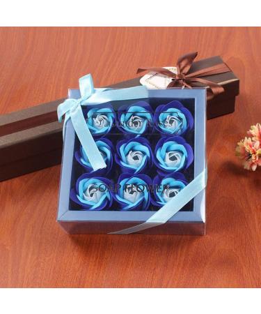 Fall Petal Valentine's Day Gifts | Purple Artificial Rose Flower Soap Bouquet & Paper Flower Arrangement - Perfect for Romantic Decor - Buy Online on GoSupps.com