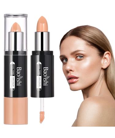 Concealer Stick - Dual-Ended Face Shaping & Contouring Stick - Color Corrector Concealer Stick Contouring Concealer Foundation Concealer Cream Makeup Frifer 1#