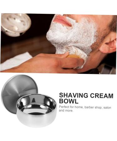 Rustproof Stainless Steel Shaving Bowl - Premium Shaving Soap Container for Men | Ideal for Beard Foam Brushes & Shave Care - Buy Online on GoSupps.com