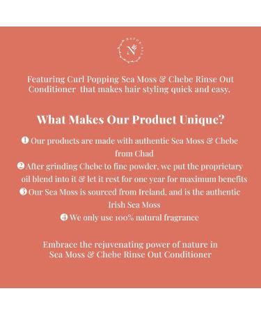 NaturAll Sea Moss & Chebe Anti Frizz Conditioner - Sulfate-Free Curl Hair Care for Dry Damaged Hair - Moisturizes Detangles & Reduces Breakage (8.5 Oz - Buy Online on GoSupps.com