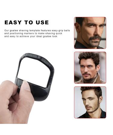 Finelycr 5-Piece Bart Schablon Set for Men | Contour Your Beard with 5 Sizes | Razor Aid Accessories for Perfect Goatees & Beards - Buy Online on GoSupps.com