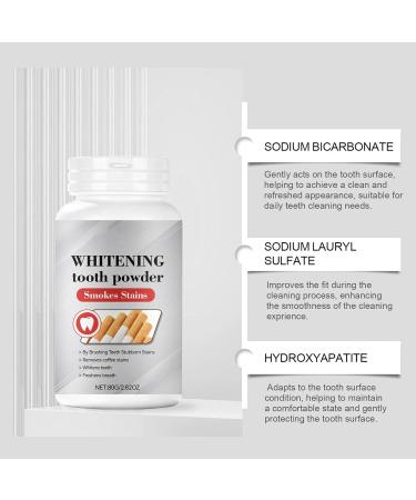  JINGLING JINGLING Dental Powder 80g Dental Powder for Teeth Whitening Dental Repair Care for Women on the Go While Traveling at Work Commuting at Home Use - Buy Online on GoSupps.com