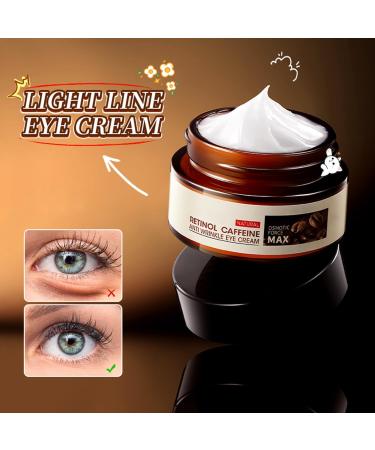 3Pcs SADOER Retinol & Caffeine Moisturizing Anti-Wrinkle Cream SADOER Eye Cream Caffeine Anti-Wrinkle Eye Cream for Bags Puffiness - Buy Online on GoSupps.com