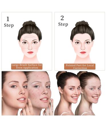 3 Pack Foundation Brushes for Liquid and Powder Makeup | Kabuki and Flawless Application | Brochas De Maquillaje - Buy Online on GoSupps.com