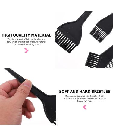 1 Set Hair Coloring Tools Diy Hair Dye Tool Hairdressing Cape Hair Dying Bowl Hair Cutting Apron Salon Dye Brush Hair Dye Shawl Black Outfit Perm Dyeing Plastic Brush Comb - Buy Online on GoSupps.com