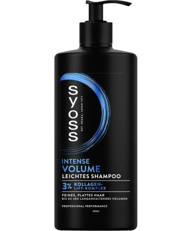 Syoss Syoss Volume Shampoo (440 ml) for fine & flat hair silicone-free shampoo up to 48 hours of volume without weighing down vegan formula with purple rice