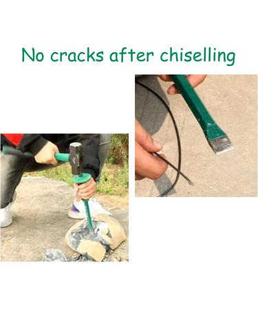 Mason Chisel With Hand Guard  12 inches (30 cm) Heavy Duty Flat End Rock Concrete Mortar Stone Chisel for Demolishing Carving Scaling Breaking Hounding - Buy Online on GoSupps.com