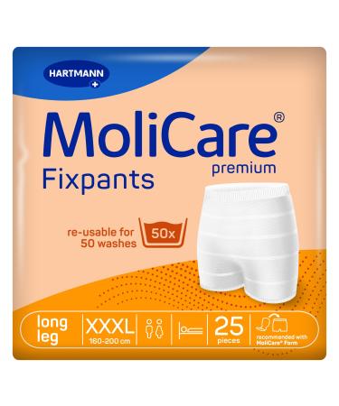 Molicare Premium Fixing Pants: Washable incontinence Fixing pants suitable for molicare shape and molicare premium shape XXXL 8x25 pieces XXXL 8x25 pieces