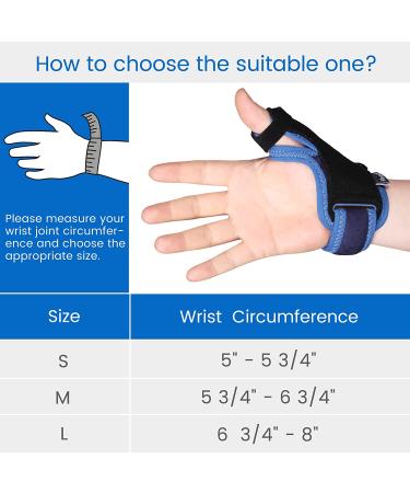 VELPEAU Thumb Support Brace - CMC Joint Thumb Spica Splint for Pain Relief & Arthritis - Medium Size | Left or Right Hand Immobilizer for Carpal Tunnel & Trigger Thumb - Wrist Strap Included - Buy Online on GoSupps.com