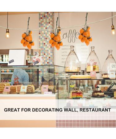 HOMSFOU 2pcs Simulated Fruit Artificial Cherry Tomatoes Model Miniature Dollhouse Accessories Home Decoration Home Plant Decor Kitchen Decoration Fruit Prop Plastic Fake Fruit Sculpture Yellowx2pcs 12X20CMx2pcs - Buy Online on GoSupps.com