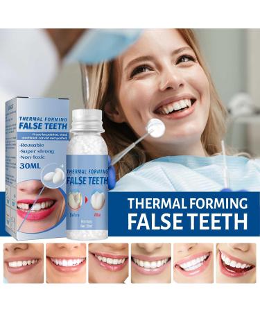 Brigtviee Moldable False Teeth - Temporary Dental Repair Kit for Missing & Broken Teeth | 60g Prosthesis Solution - Buy Online on GoSupps.com