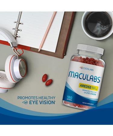 OjosLabs Eye Vitamins - AREDS 2 Formula with Lutein & Zeaxanthin - 180 Softgels for Macular Health - Vision Support Supplements for Adults - Made in USA - Buy Online on GoSupps.com