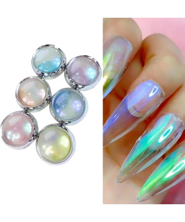 6 Jars Mermaid Chrome Nail Powder | Iridescent Pearl Metallic Pigment for Stunning Nail Art - Glitter Dust Kit for Gel Polish & Nail Decorations - Buy Online on GoSupps.com