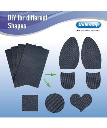Unikstep Shoe Sole Protectors - 4 Pcs Anti-Slip Grip Pads Self-Adhesive Non-Skid Noise Reduction Stickers (Black) for All Shoes - International Shipping Available - Buy Online on GoSupps.com