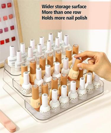 Rangement Pr sentoir Acrylique 3 Niveaux for Vernis Ongles Support for Huile Vernis Ongles Transparent 10.4x9.6x4 inch - Buy Online on GoSupps.com