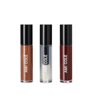 AMI COL Hydrating Lip Treatment 3in1 multitasker for your lips (Holiday Lip Trio) tinted lip gloss hydrating lip gloss moisturizing natural