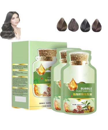 EXQST bubble hair dye pure plant extract for grey hair instant gentle dye for natural hair bubble shampoo