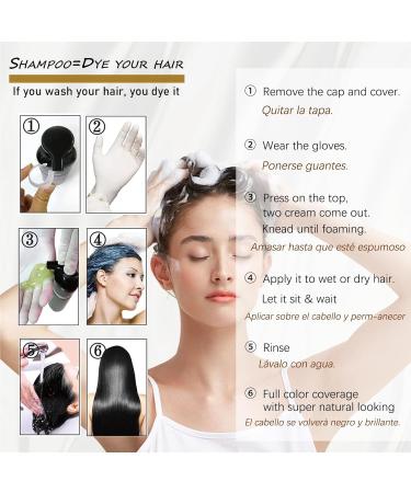 Blonde Brown Hair Dye Shampoo 3 in 1 | Grey Hair Coverage for Men & Women | Natural Plant Extract | Quick Root Touch-Up | Lasts Up to 3 Weeks - Buy Online on GoSupps.com