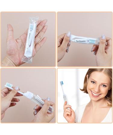Travel Toothbrush Set - Individually Packaged Foldable Travel Size with Storage Box (Pack of 10) - Perfect for Travel Camping & Business Trips - Buy Online on GoSupps.com