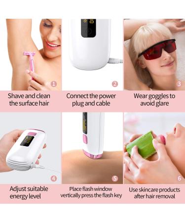 Professional Permanent Hair Removal Device for Women - Painless Laser Treatment for Body & Facial Hair at Home - Buy Online on GoSupps.com