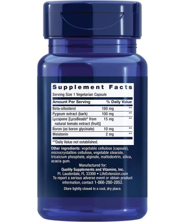Life Extension Men's Bladder Control - 30 Vegetarian Capsules for Optimal Urinary Health - Buy Online on GoSupps.com