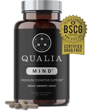 Qualia Mind Nootropic Supplement - Enhanced Memory & Focus Formula with 27+ Brain Boosters - Ginkgo biloba, Alpha GPC, Bacopa Monnieri - 154 Count - Buy Online on GoSupps.com