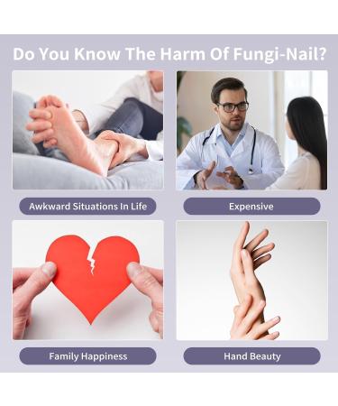WEILASER Nail Fungus Cleaning Device Effective Home Solution for Discolored & Thick Toenails | 470nm Blue Light + 910nm Infrared Light - Buy Online on GoSupps.com